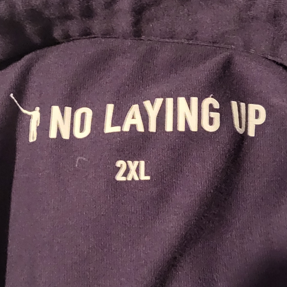 No Laying Up Pocket Performance Golf Polo Shirt Navy Size XXL NLU - Picture 8 of 8